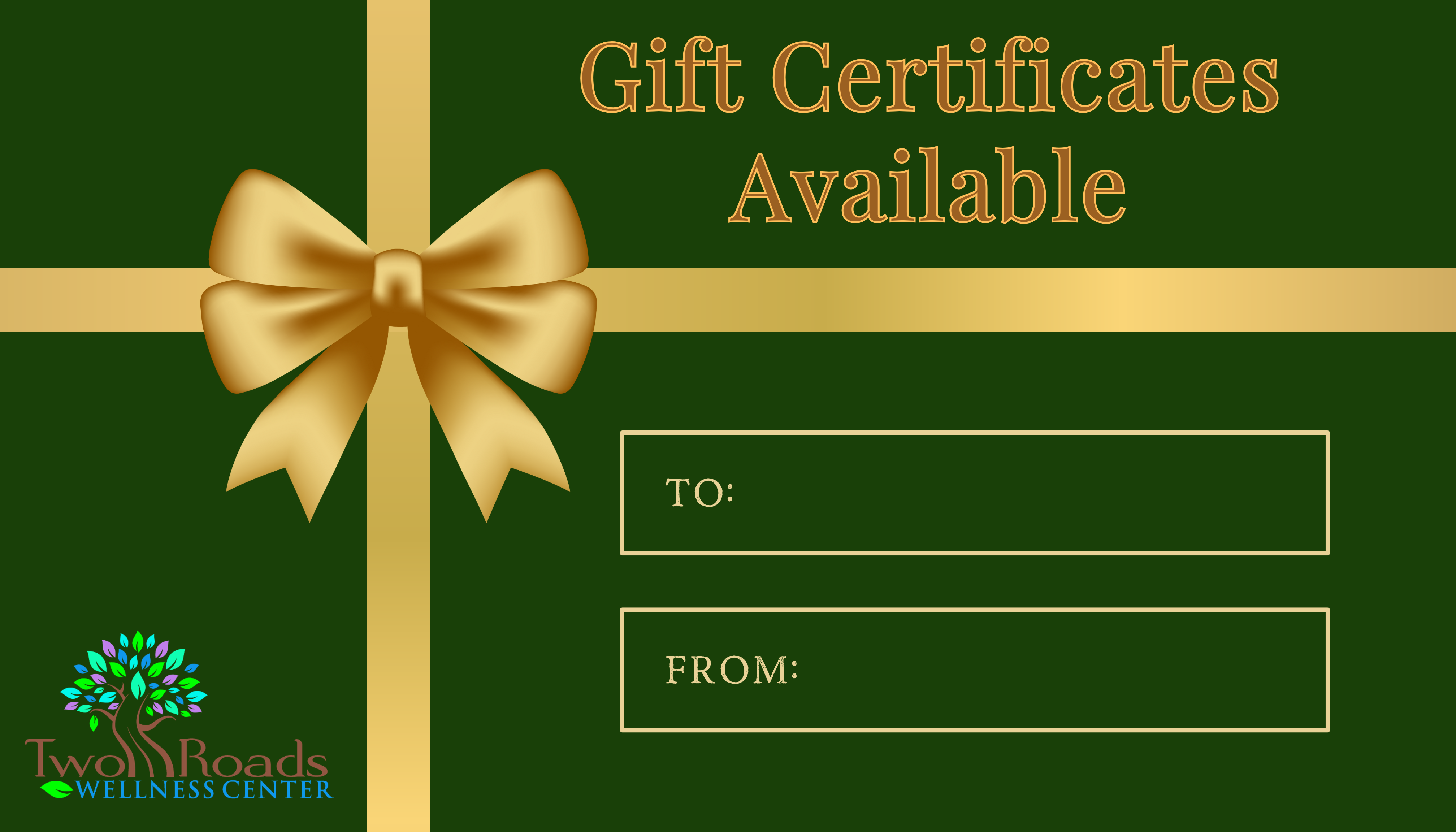 Copy of TV slide Gift Certificates available 2